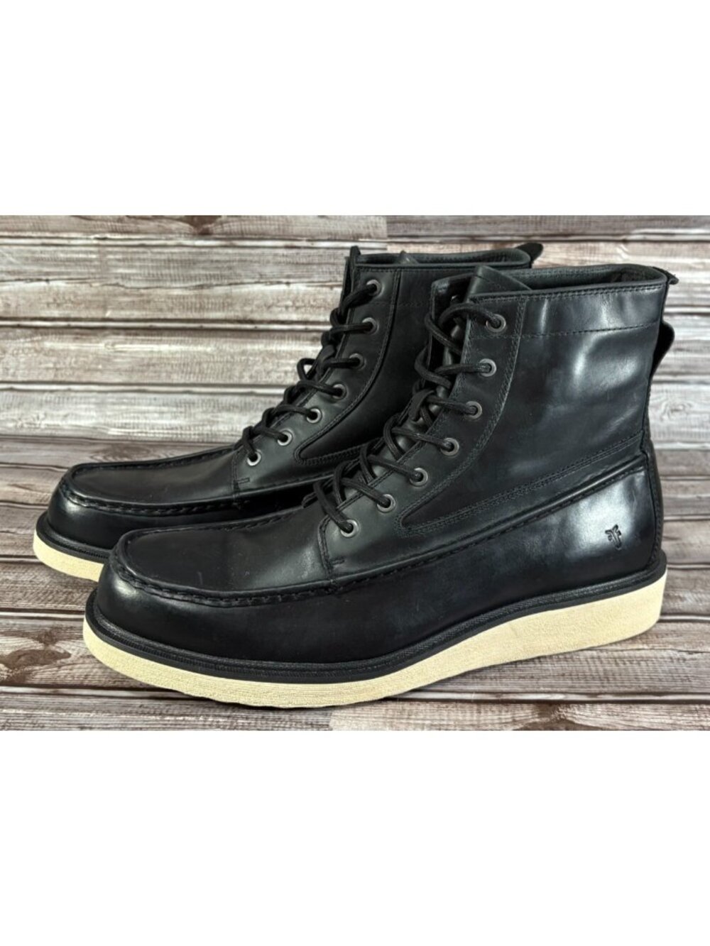 Frye Hyland Moc 80913 sz 13 color black New discontinued crafted premiun leather
